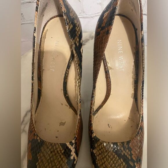 Women’s snake print heels - Picture 3 of 7